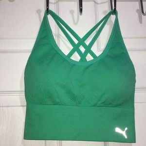 Puma NWOT teal sports bra